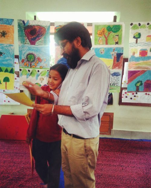 Sumit Arora with one of his students. (Source; Chirag School)