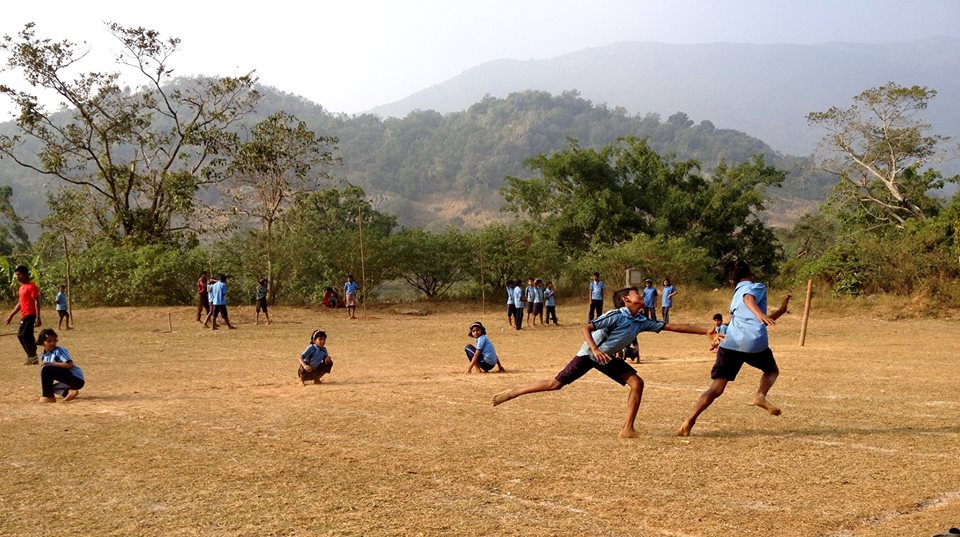 Khel Vikas team initiating a School Sports Program. (Source: Facebook/Pro Sport Development) 