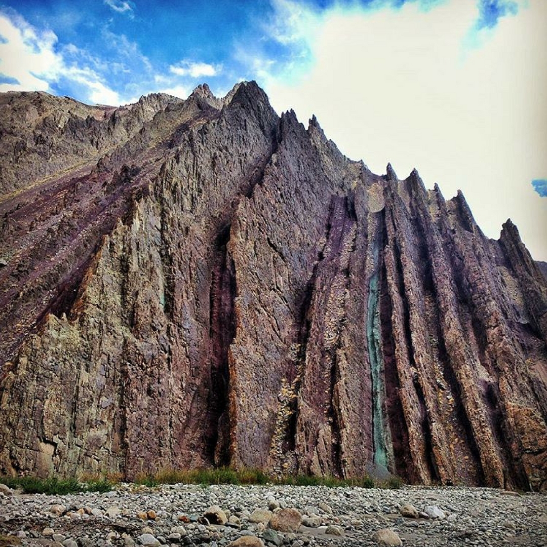 A beautiful rock formation, somewhere in Ladakh. Picture Courtesy: Instagram.