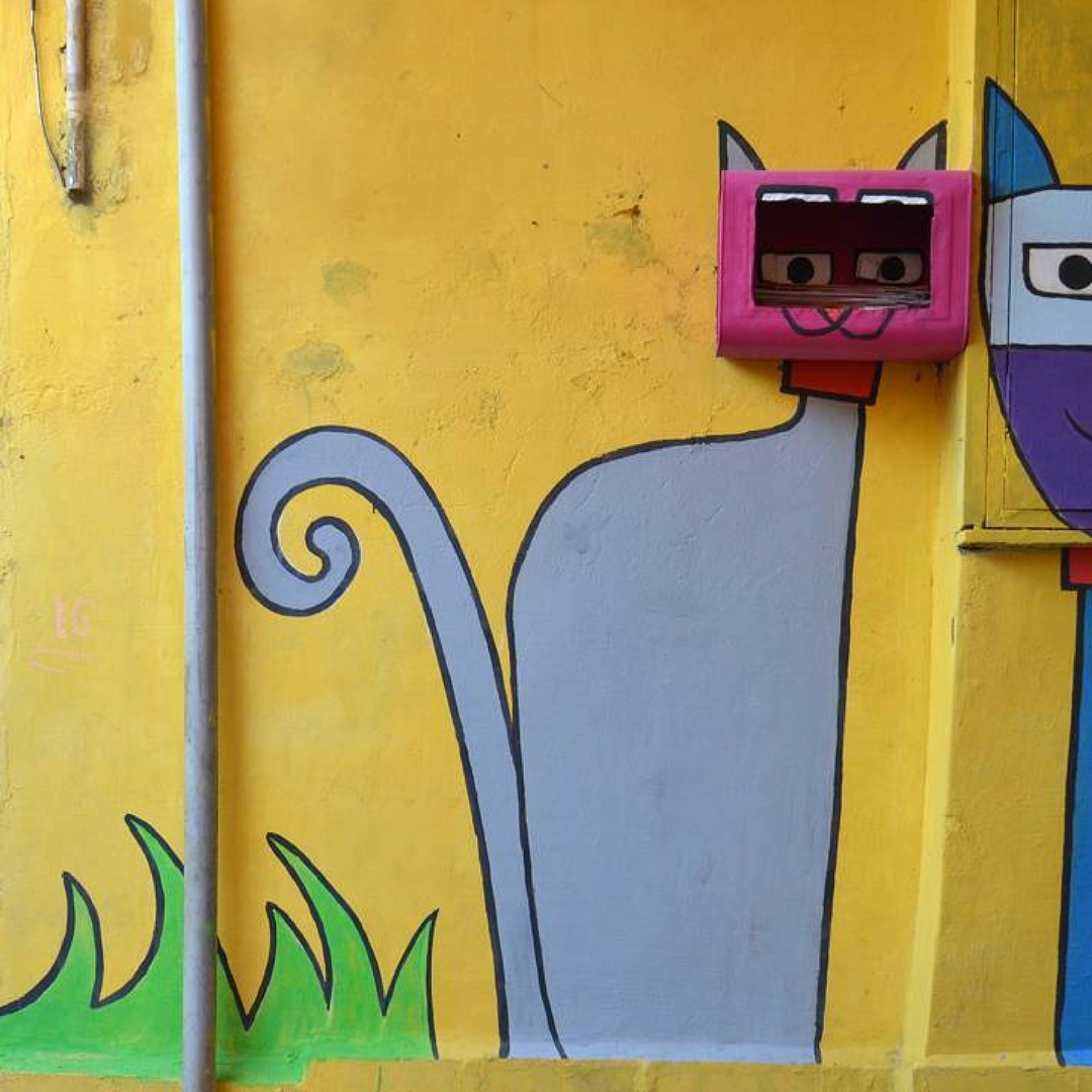 A regular wall in Mumbai is completely transformed. Image Courtesy; Instagram