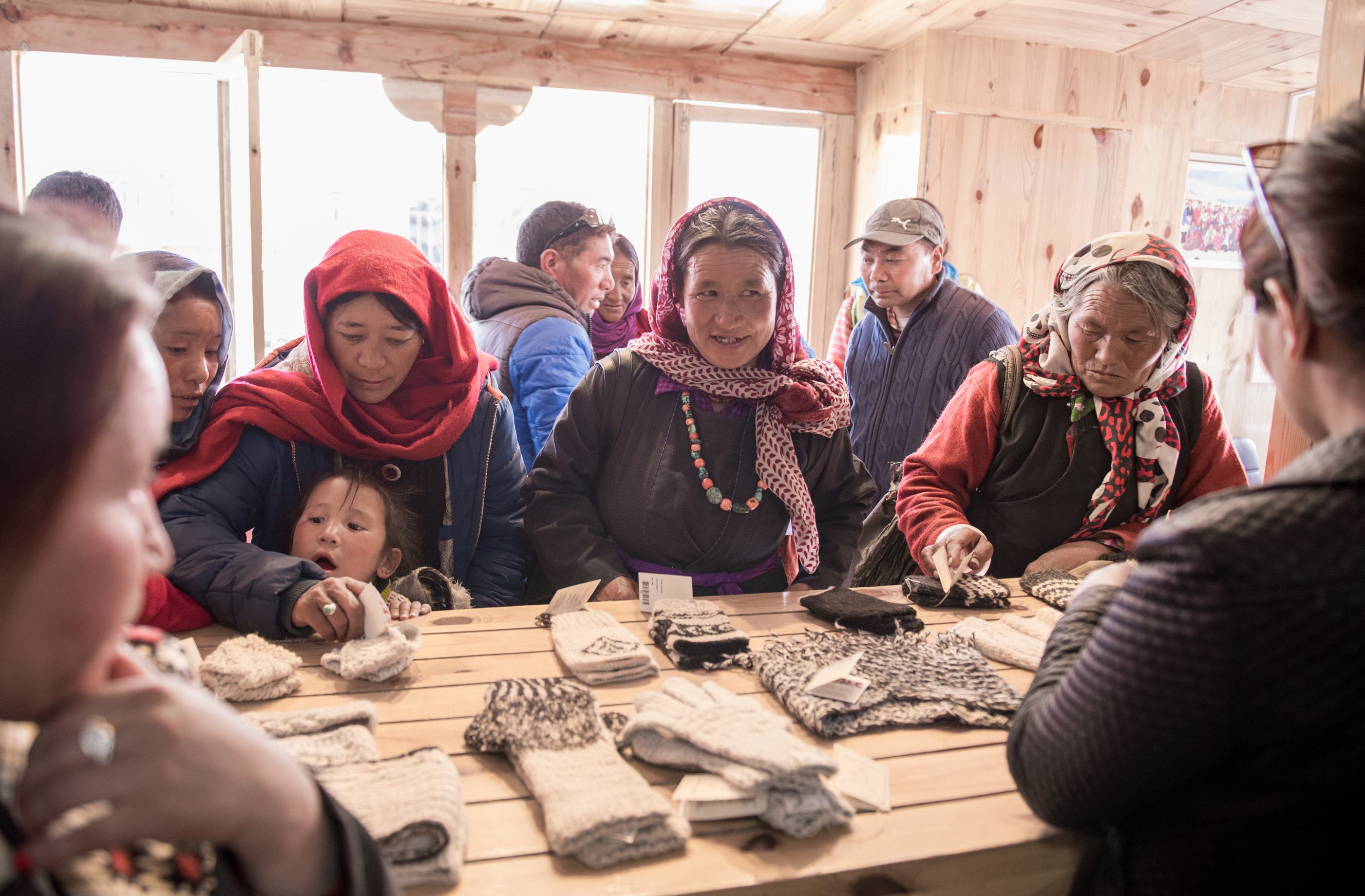 At the Looms of Ladakh store in Leh. (Source: Looms of Ladakh)