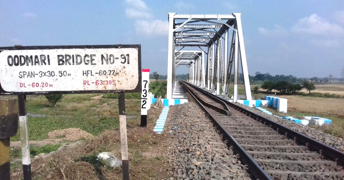 Oodmari Bridge, where the work was being carried out. Image Courtesy: Twitter.