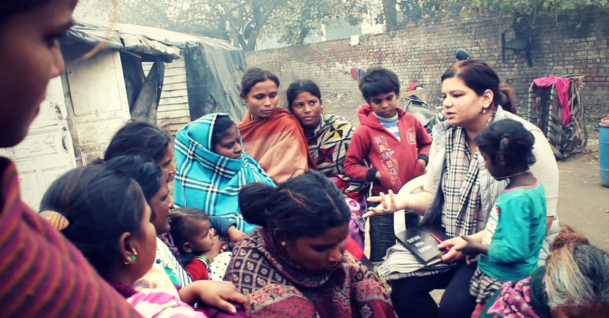Ruhpreet is on a mission to create menstrual awareness among the women living in Patiala's slums.