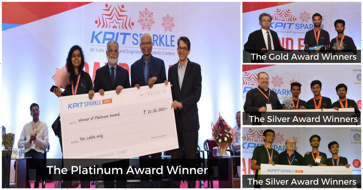 KPIT sparkle winners of 2018 for innovation in energy and transportation sectors