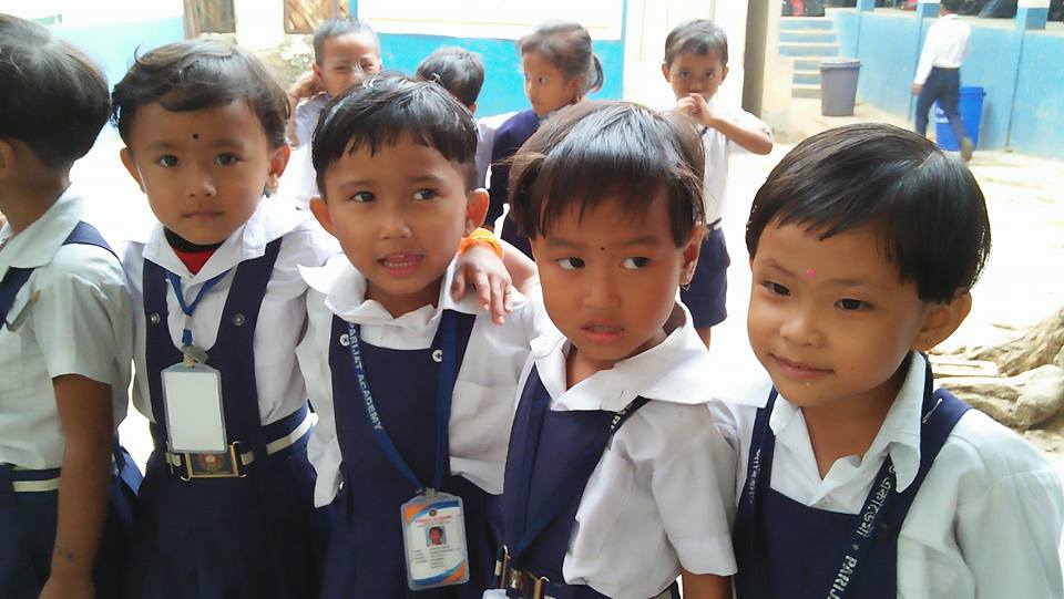 Young students at the Parijat Academy. (Source: Facebook/Parijat Academy)