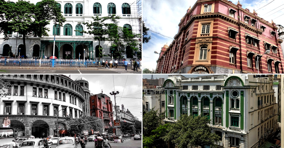 Clockwise from left-The Currency Building, the Royal Insurance Building, Balmer Lawrie Headquarters and Gillander House, all in B.B. D Bagh (erstwhile Dalhousie, Kolkata). Picture Courtesy: Wikimedia Commons.