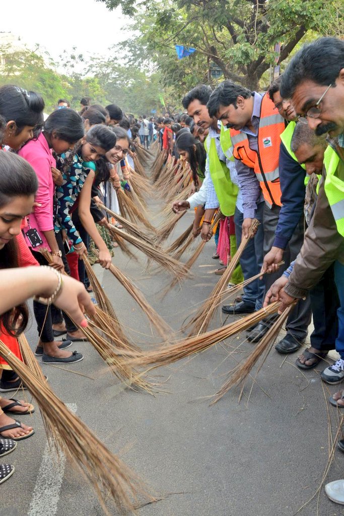 hyderabad sweeping event world record