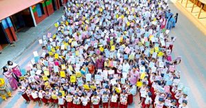 Kerala Kids Celebrate 'International Mother Language Day'  in 1413 Ways