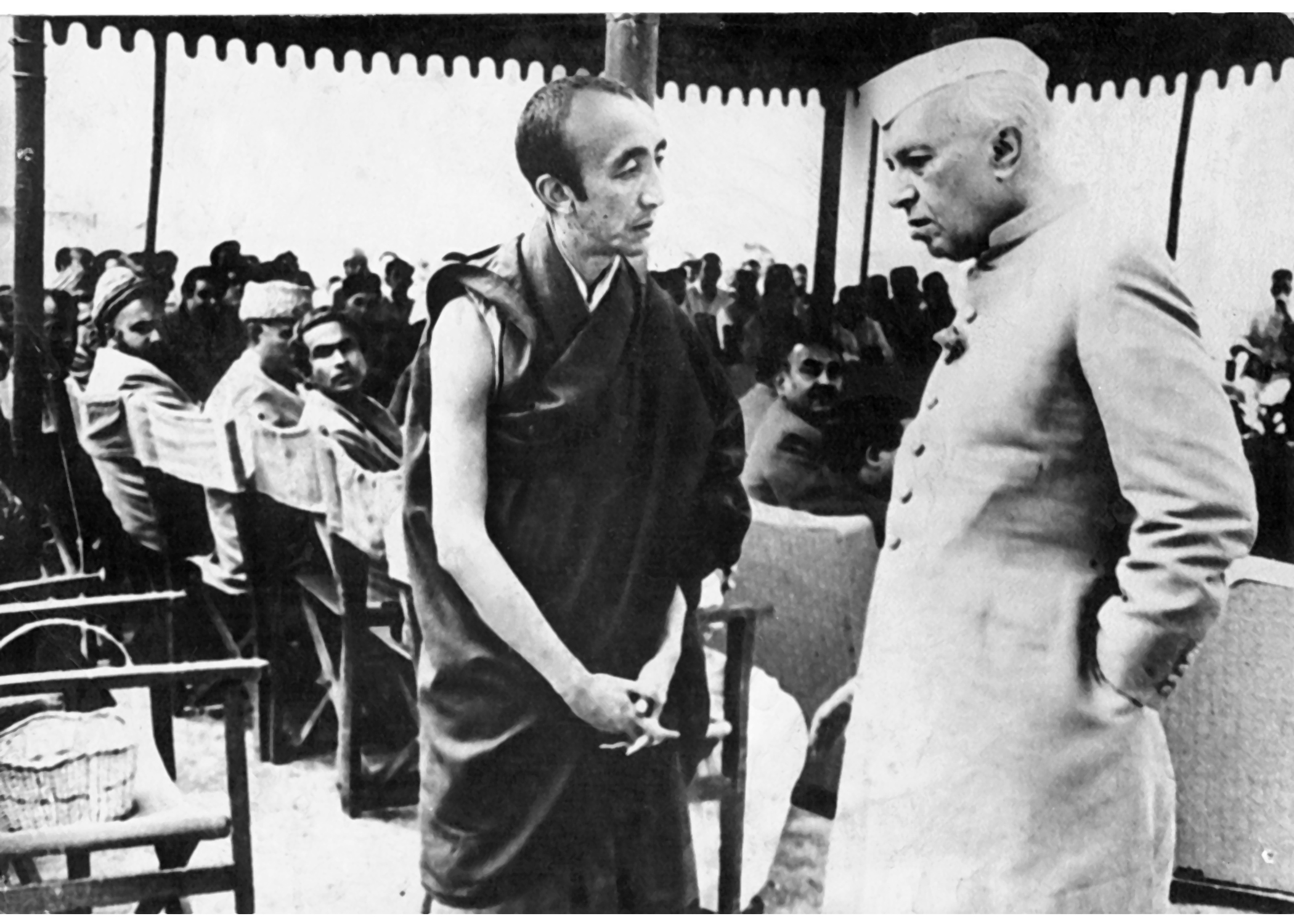 File photo of Bakula Rinpoche with India's first Prime Minister Pandit Nehru. (Source: Sonam Wangchuk)