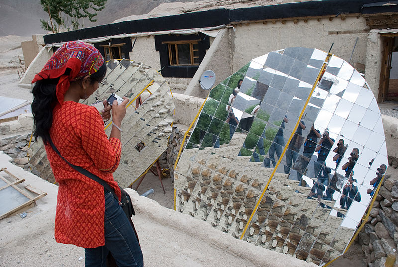 Solar cooker in Leh. For representational purposes. (Source: Wikimedia Commons)