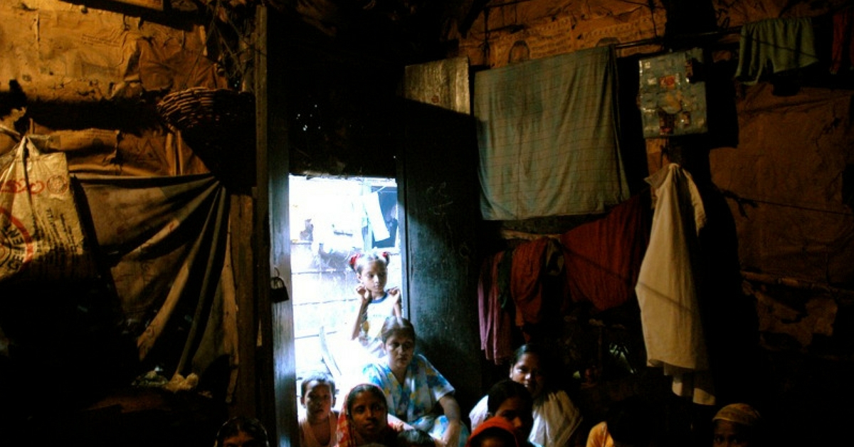 Sunlight is a luxury, inside the small, cramped interiors of a slum house.Representative image only. Image Courtesy: Wikimedia Commons.