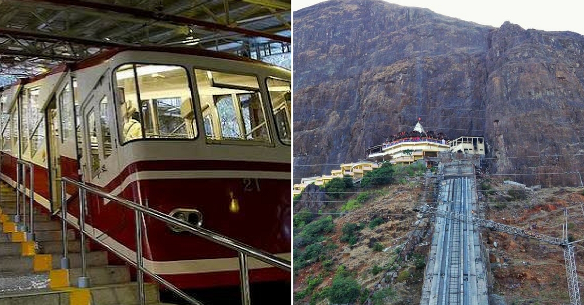The Funicular Trolley will help pilgrims reach the temple on the hill. Image Courtesy: Twitter