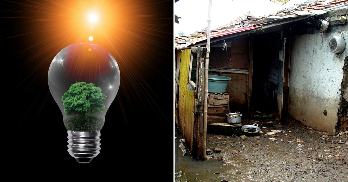 The interior of a slum home rarely receives adequate sunlight. This solar-powered device, can dispel the darkness.Representative image only. Image Courtesy: Wikimedia Commons