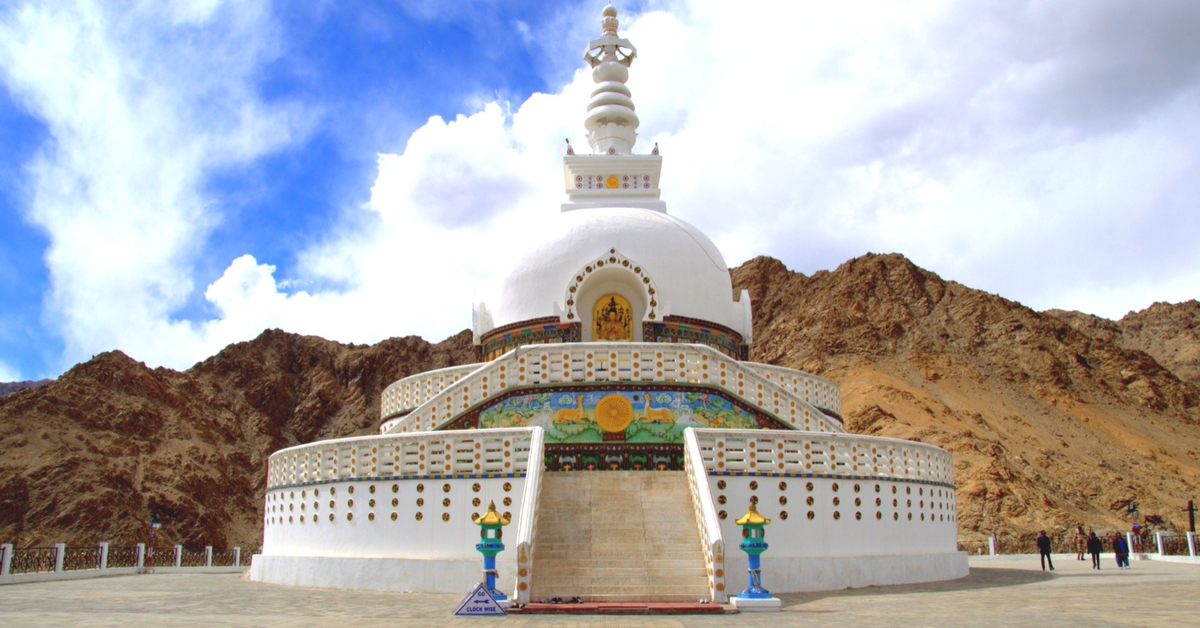 Shanti Stupa (Source: Wikimedia Commons)