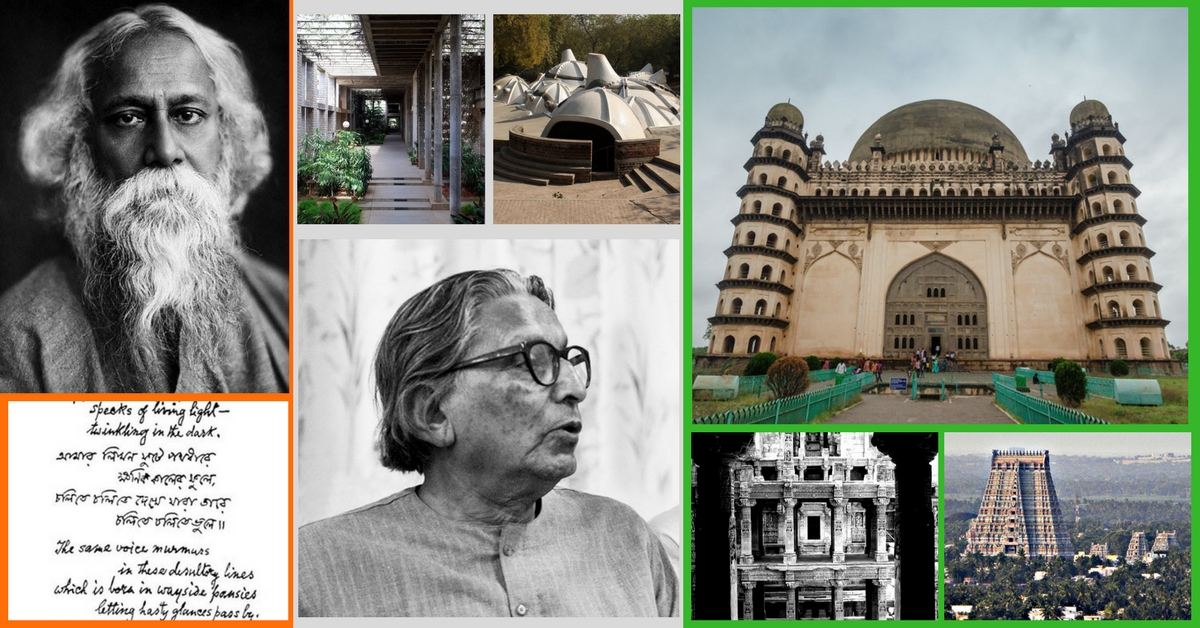 Rabindranath Tagore, Balkrishna Doshi. and the ancient Monuments of India