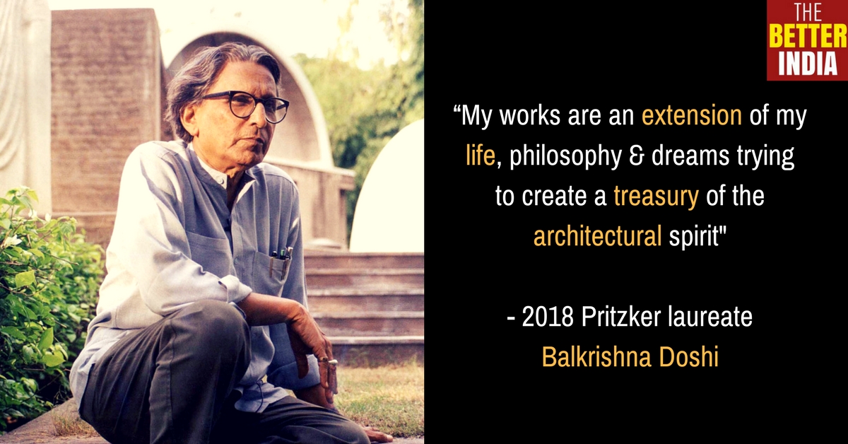 BV Doshi architect Prtizker Prize