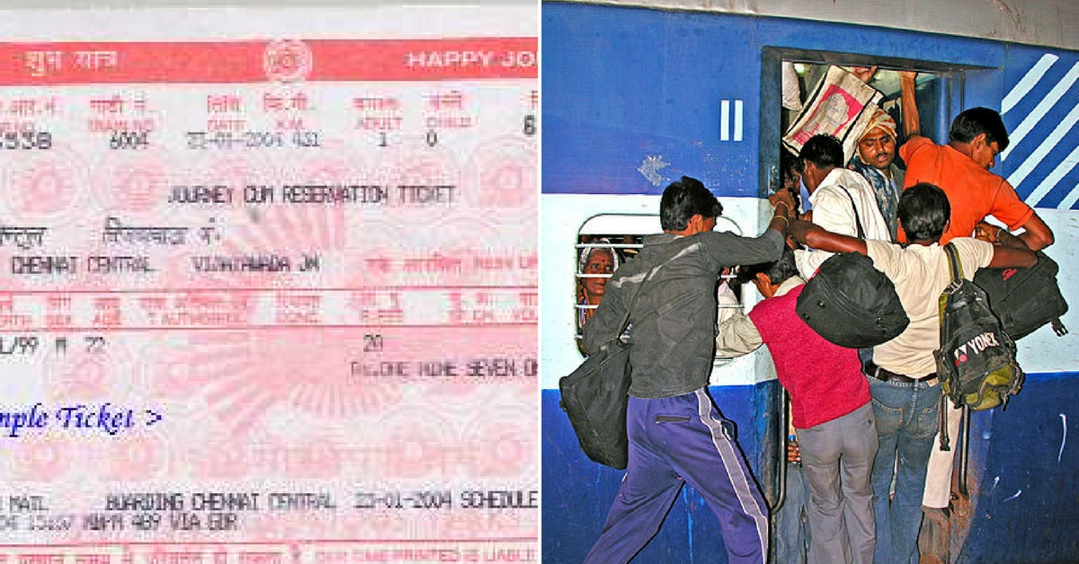 Fining ticketless travellers helped the Railways earn Rs 1097 crore! Representative image only. Image Courtesy: Wikimedia Commons.