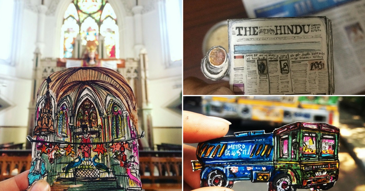 These Must-See ‘Madras In Mini’ Sketches Are An Artist’s Ode To Her City!
