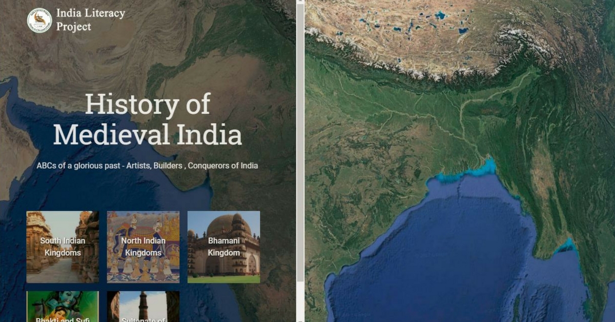 Learn history in an interactive way, thanks to Google, and the India Literacy Project.Image Courtesy: Google Earth.