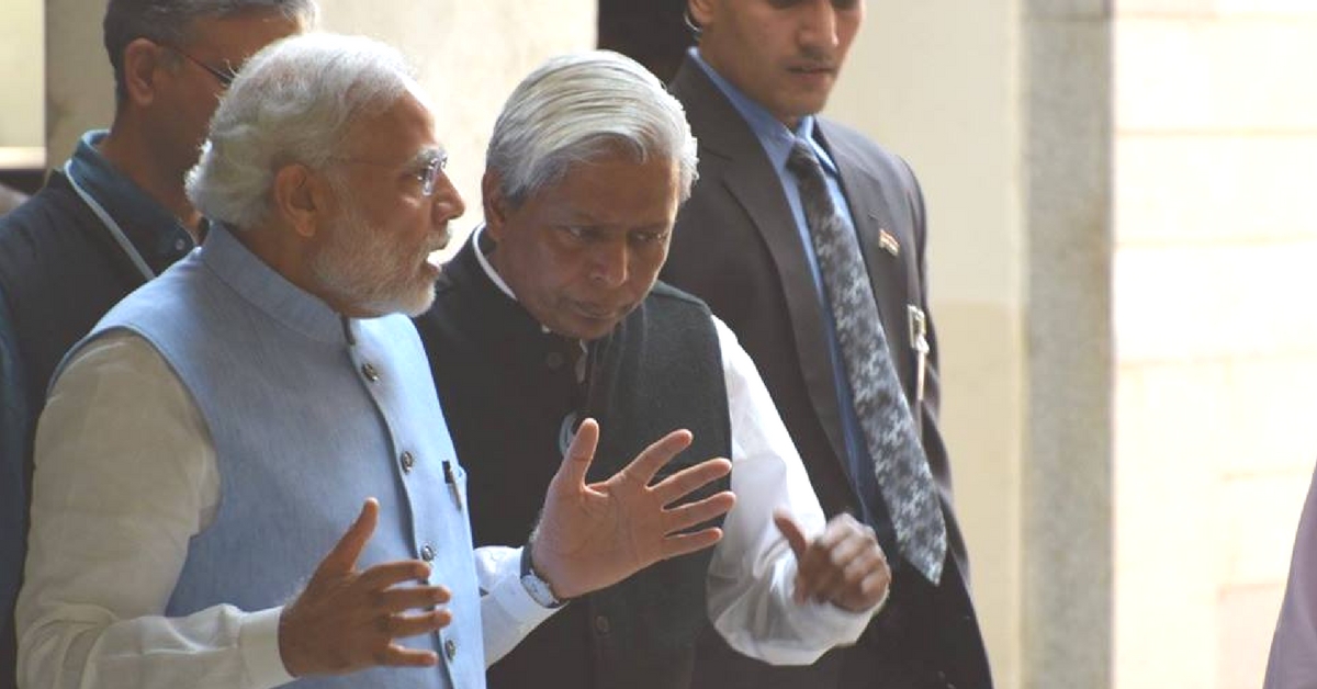 Prime Minister Narendra Modi with Prof. K VijayRaghavan. (Source: Facebook)