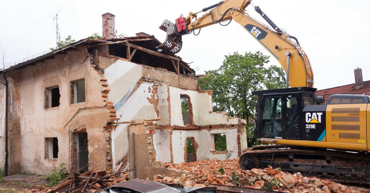 concrete waste debris building blocks