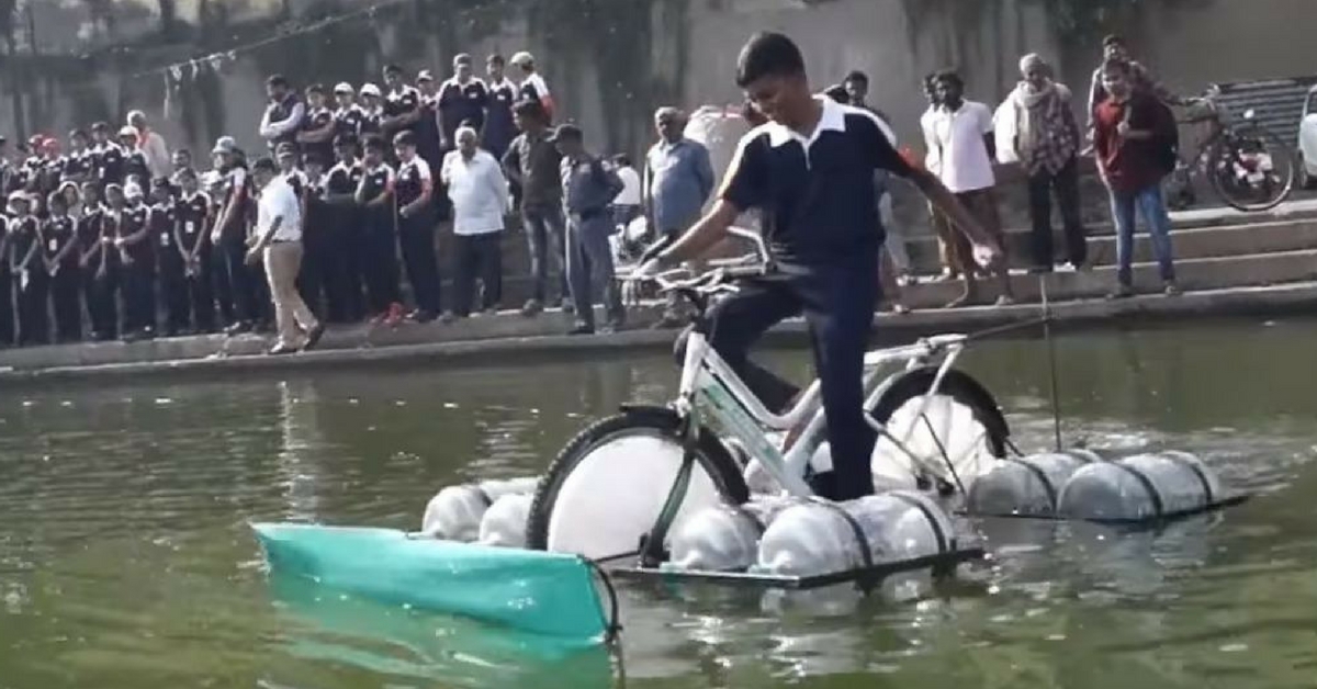 Made By Nashik School Students, This Floating Cycle Can Clean Ponds!