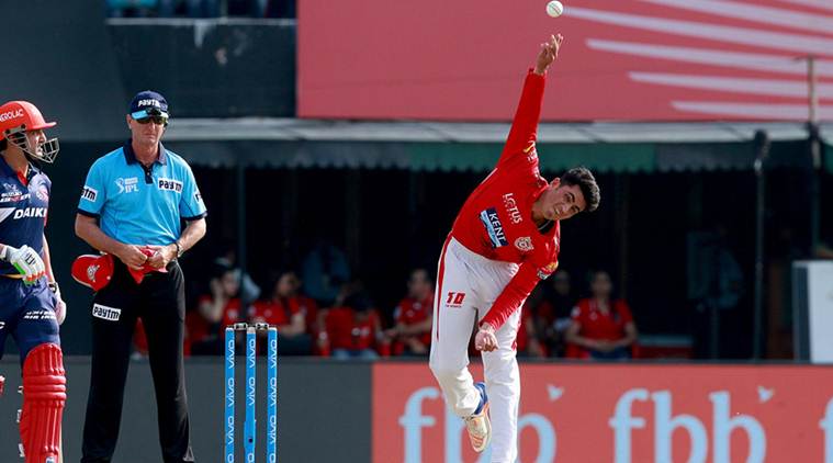 Mujeeb in action againss for Kings XI Punjab. (Source: Facebook)