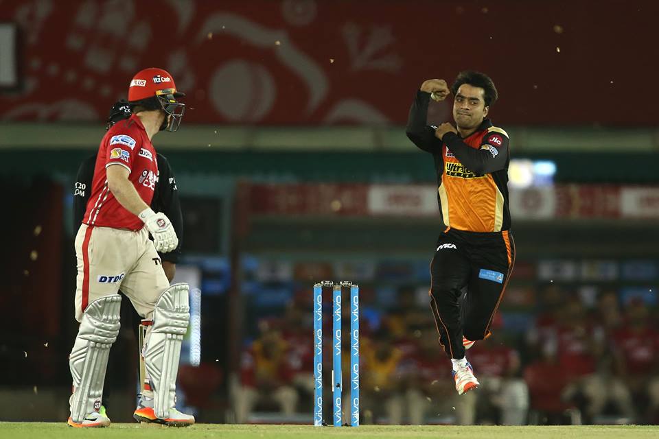 Rashid Khan playing for Sunrisers Hyderabad. (Source: Facebook/Sunrisers Hyderabd) 