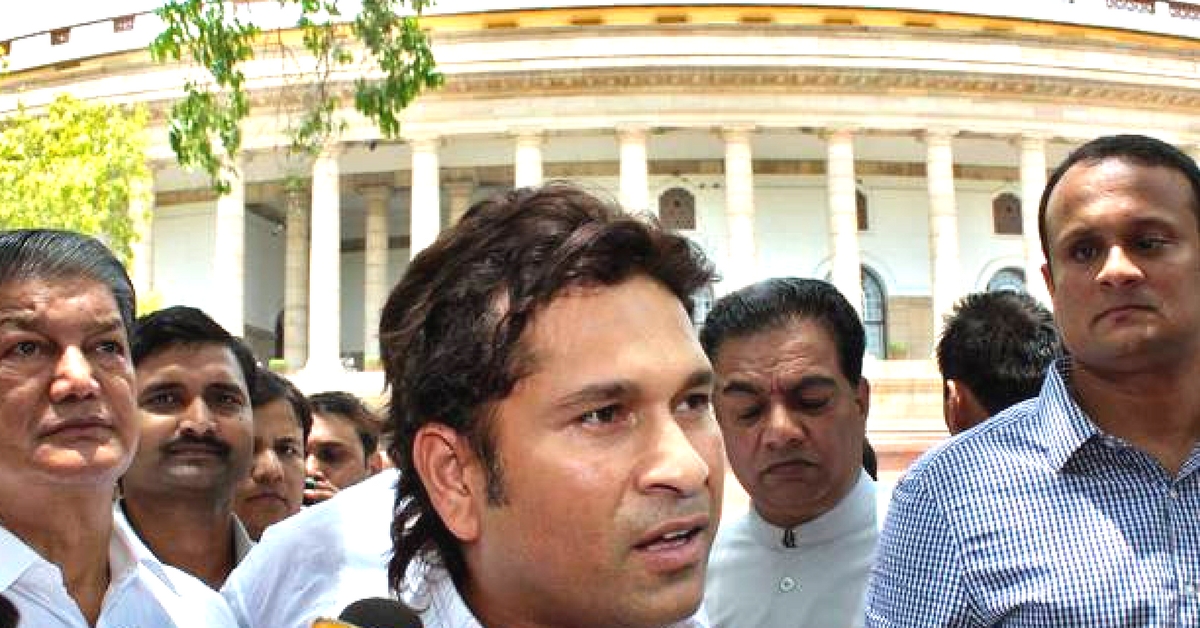 Sachin Tendulkar ended his tenure as Member of Parliament, Rajya Sabha, after 6 years. Picture Courtesy: Wikimedia Commons.