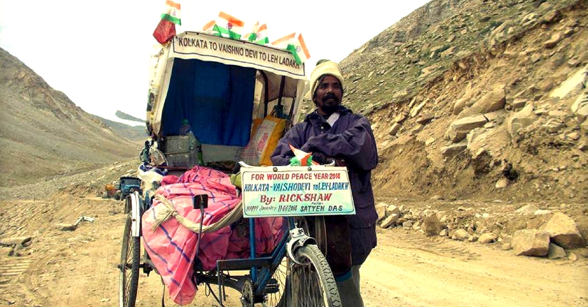 From Naktala To Khardung-La: The Story Of An Incredible Cycle Rickshaw Puller