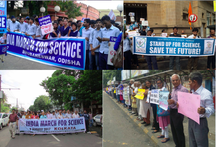 Protest for upholding science all over India 