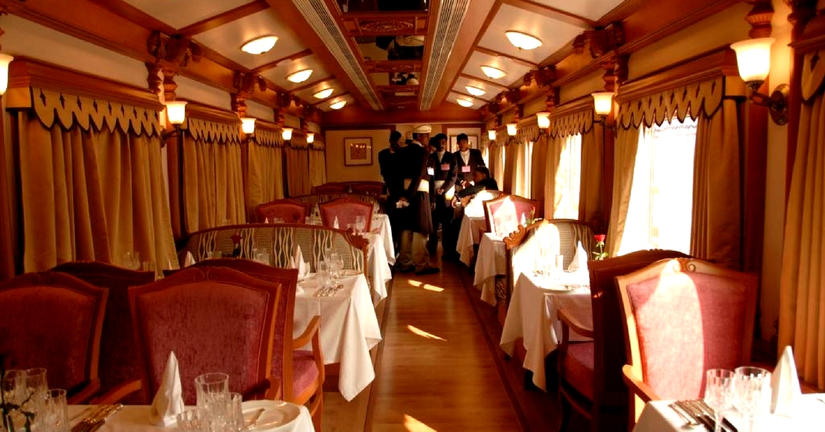 The staff on this luxury train leaves no stone unturned, in making sure you have a great experience. Image Courtesy: Flickr.