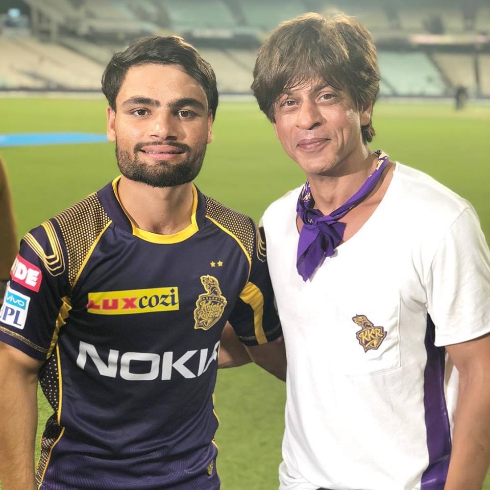 Rinku Singh with KKR principal owner Shah Rukh Khan. (Source: Facebook/Rinku Singh)