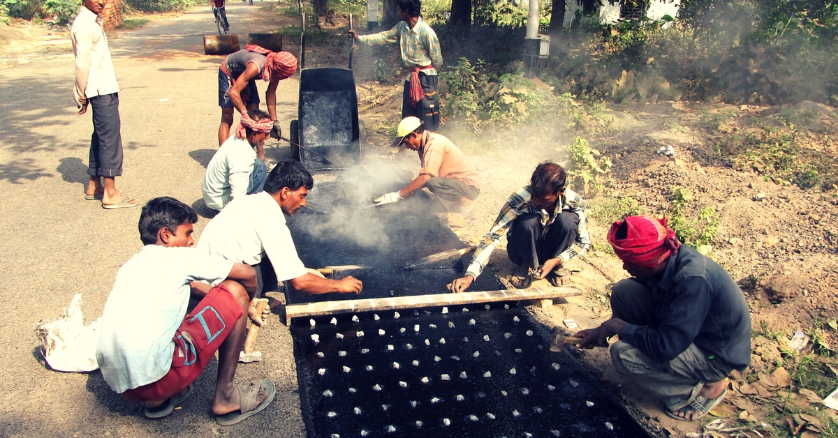 plastic road construction Maharashtra