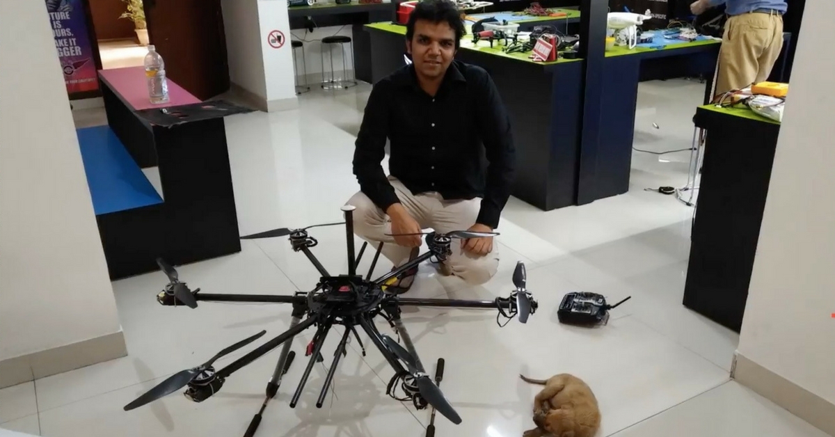 Lucknow Techie saves puppy from drain using AI Drone