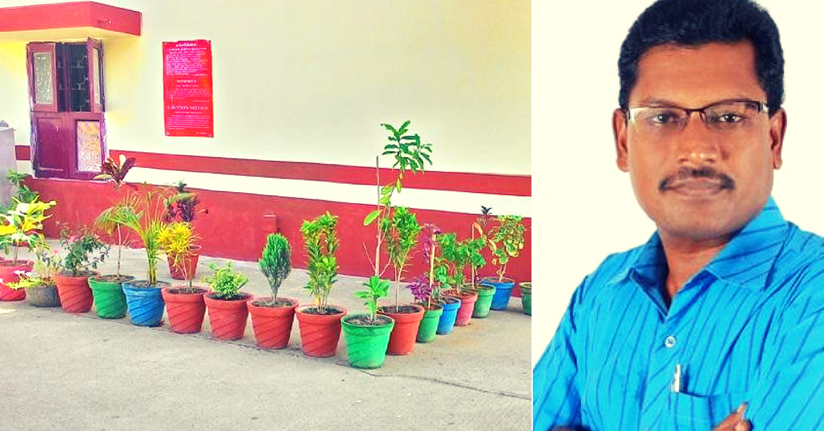 TN Man Takes Matter Into Own Hands, Beautifies a Railway Station Himself!