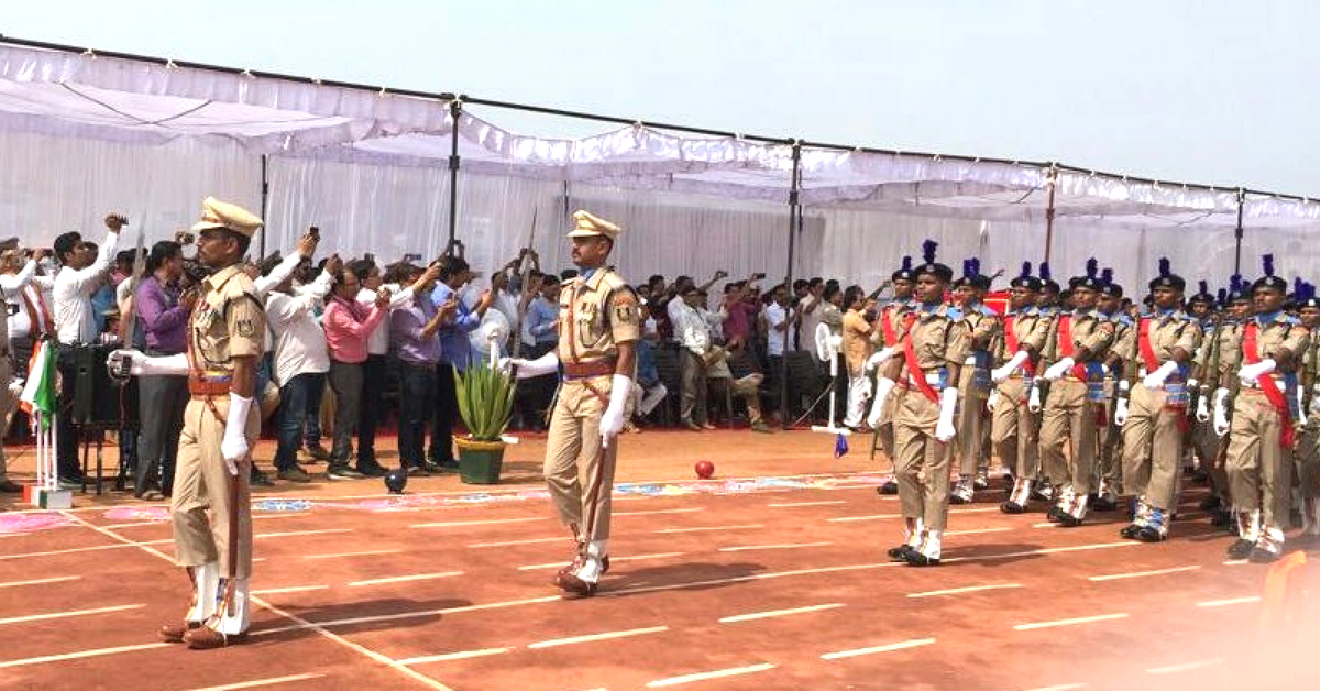 Passing out parade of the 241 Bastariya Battalion. (Source: Twitter/Rajnath Singh)