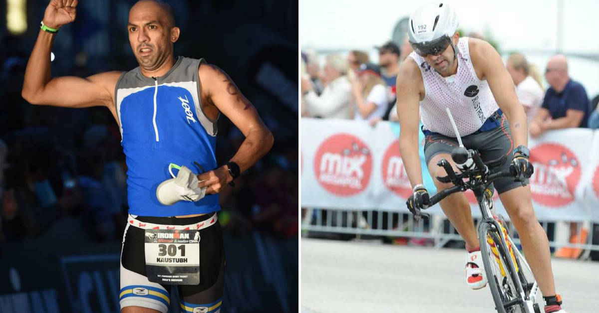 Dr Kaustubh Radkar, who had the fastest time among Indians, at the Ultraman Florida. Image credit: Dr Kaustubh Radkar