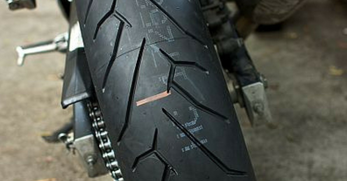 Ensure that your motorcycle tyres have good tread, especially during monsoons.Representative image only. Image Credit: Alex Roberts (Wiki Commons)