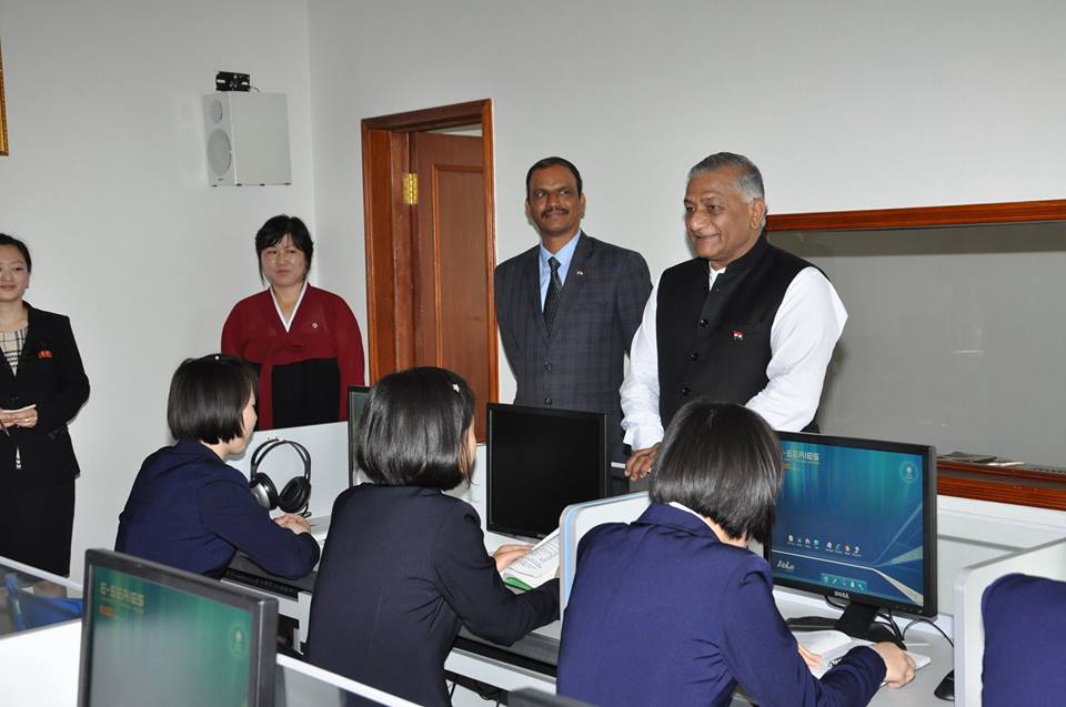 Atul Malhari Gotsurve with MoS External Affairs VK Singh. (Source: Facebook/Atul M Gotsurve)