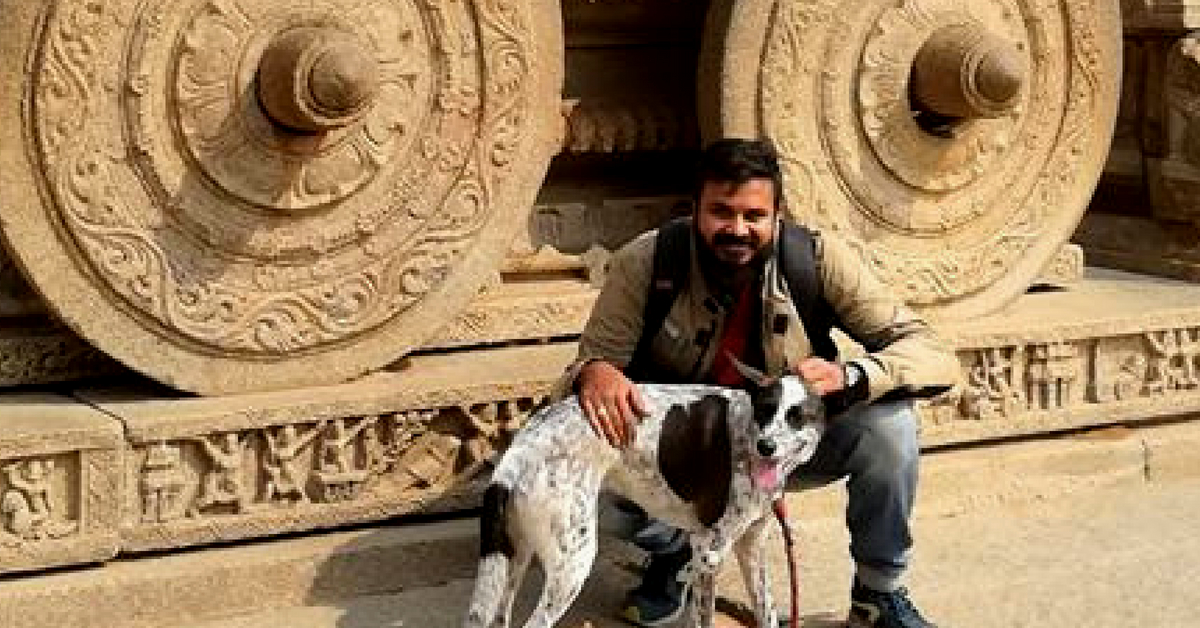 Gowtham and Chandramouli, in Hampi, Karnataka. Image Courtesy: Gowtham