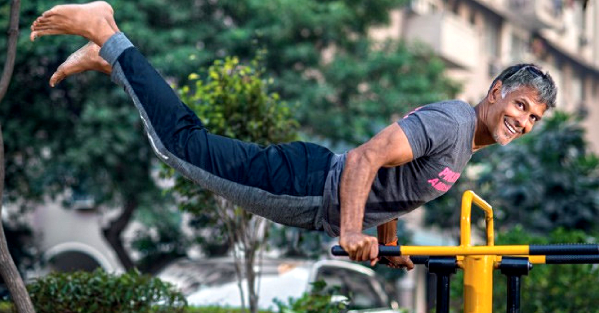 Milind Soman, who has the distinction of being the only barefoot participant at the Ultraman. Image Credit: Milind Soman