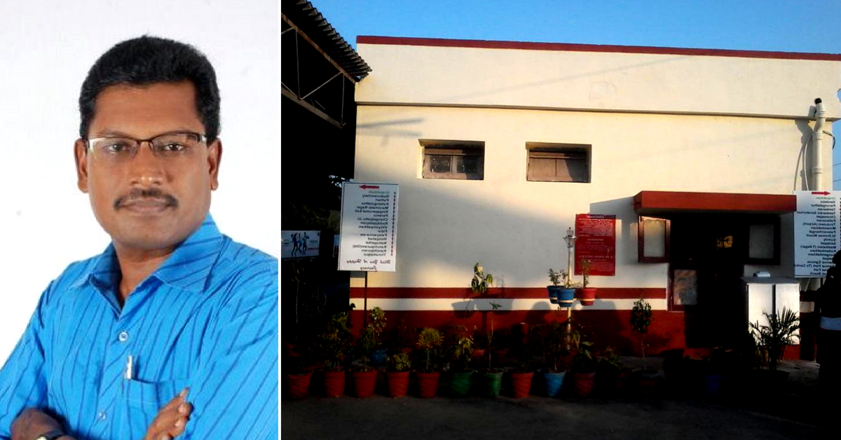 Rajesh Kannan Yadav from Tamil Nadu has been working to make Urapakkam Railway Station clean. Image Credits Rajesh Kannan Yadav.