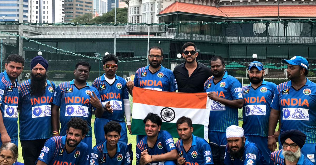 The Indian Team after winning the prestigious Allan Border Cup for the Physically Disabled, 2018. Image Credit: Physically Disabled Indian Cricket Team