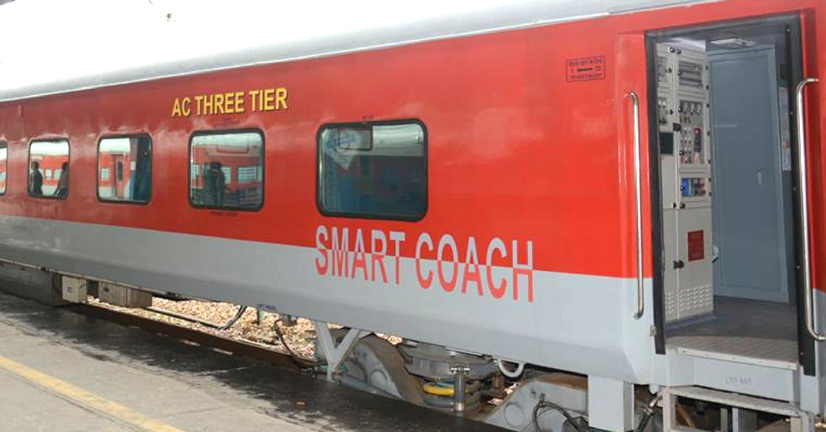 The Railways has rolled out SMART coaches for better journeys. Image Credit: Northern Railway