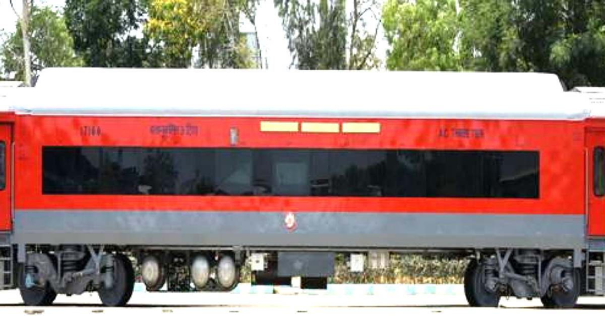 The new AC Coaches of the Railways with their continuous windows. Image Courtesy: PIB