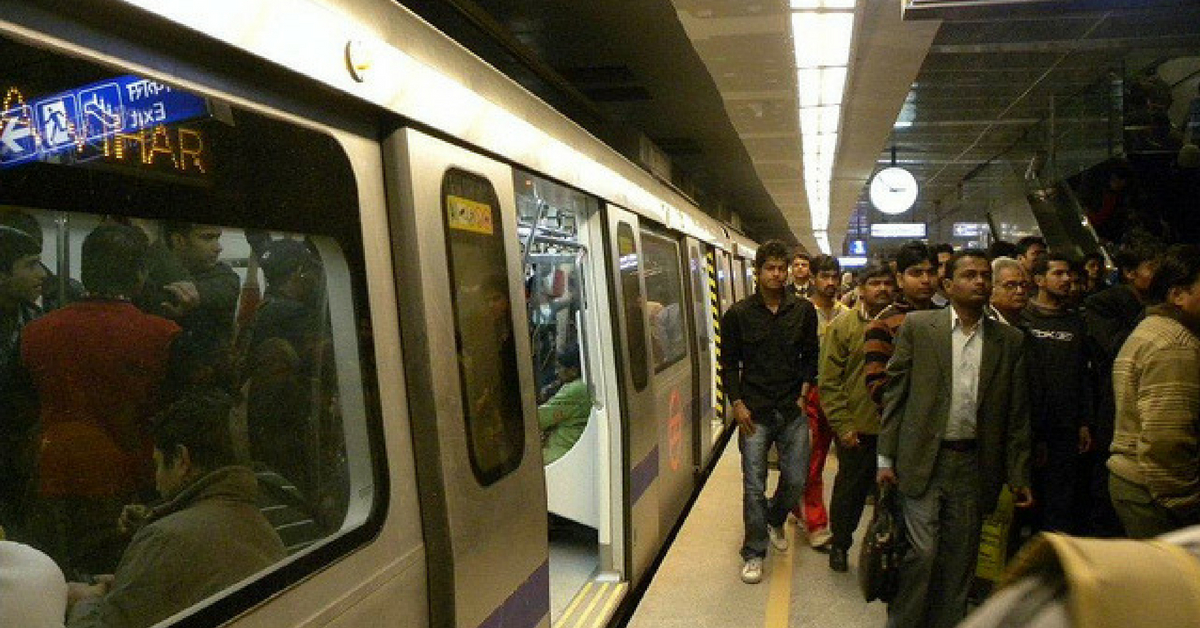 The new Magenta Line of the Delhi Metro, is expected to cut the Gurugram-Noida commute time considerably. Representative image only. Image credit: Flickr