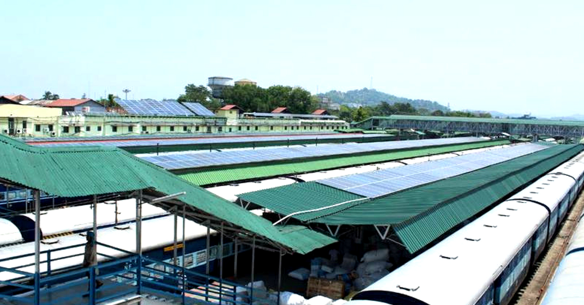 The panels have a huge responsibility-of powering the entirety of Guwahati railway station. Image Credit: Facebook.