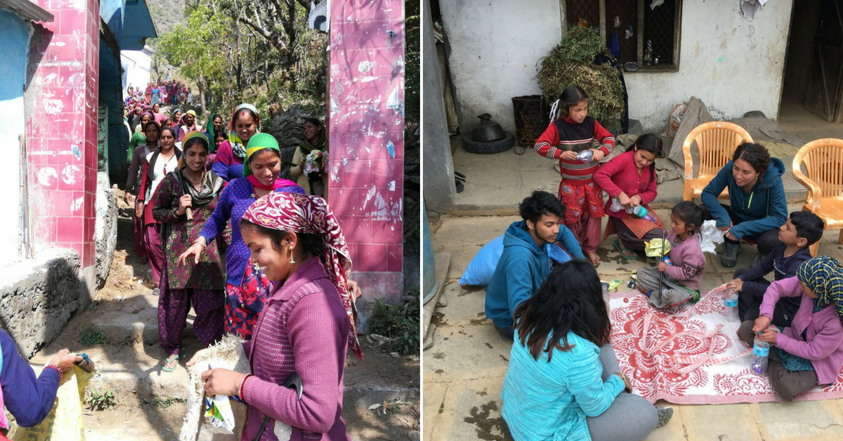 The women were involved in the initiative, learning to upcycle waste. Image Credit: <a href="https://indiahikes.com/">India Hikes.</a>