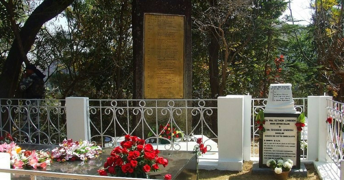 Memorial fo Major Ralengnao Khathing at Mantripukri, Imphal. (Source: Facebook)